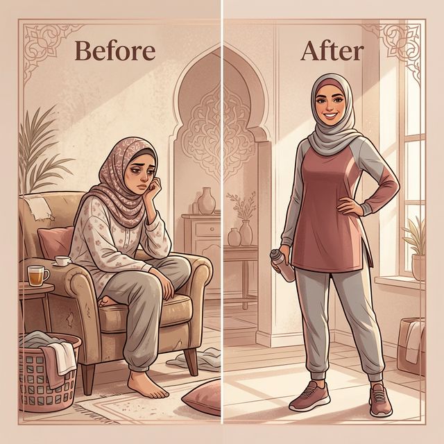 قبل وبعد استخدام البرنامج